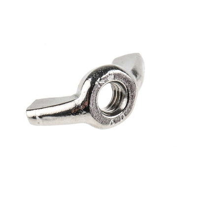 30mm Plain Stainless Steel Wingnut, M6, A4 316
