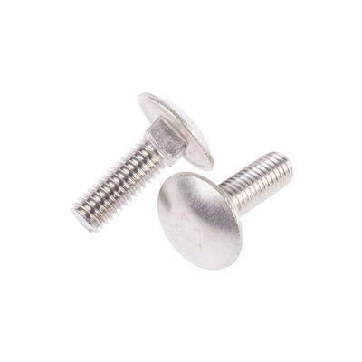Plain A2/304 Stainless Steel Coach Bolt, M6 x 20mm