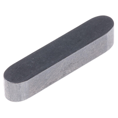 RS PRO 25 x 5 x 5mm Steel Feather Key