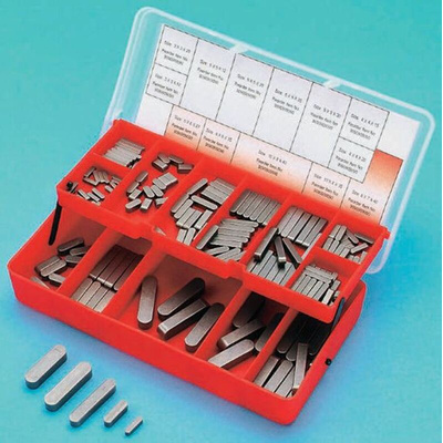RS PRO 40 x 8 x 7mm Steel Feather Key