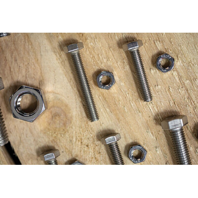 RS PRO Stainless Steel 624 Piece Hex Drive Screw/Bolt & Nut Kit
