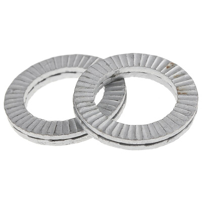 Delta Protekt Unalloyed Steel Wedge Lock Washers, M12
