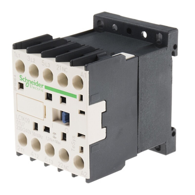 Schneider Electric LC1K Series Contactor, 230 V ac Coil, 3-Pole, 9 A, 4 kW, 3NO, 690 V ac