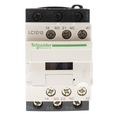 Schneider Electric LC1D Series Contactor, 400 V ac Coil, 3-Pole, 12 A, 5.5 kW, 3NO, 690 V ac