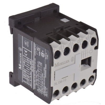 Eaton DILEM Series Contactor, 110 V ac Coil, 3-Pole, 9 A, 4 kW, 3NO, 400 V ac