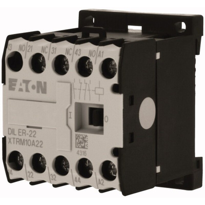 Eaton DILER Series Contactor, 24 V ac Coil, 4-Pole, 3 A, 2NO + 2NC, 400 V ac