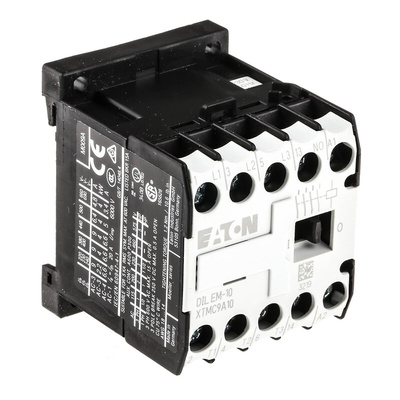 Eaton DILEM Series Contactor, 230 V ac Coil, 3-Pole, 9 A, 4 kW, 3NO, 400 V ac