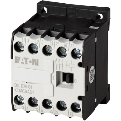 Eaton DILEM Series Contactor, 230 V ac Coil, 3-Pole, 9 A, 3NO, 400 V ac