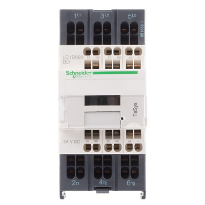 Schneider Electric LC1D Series Contactor, 24 V dc Coil, 3-Pole, 9 A, 4 kW, 3NO, 690 V ac