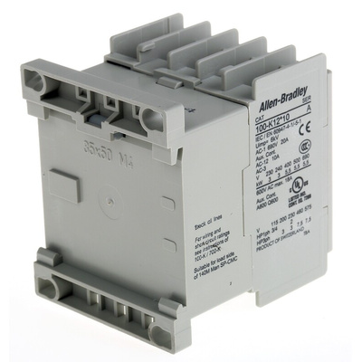 Allen Bradley 100K Series Contactor, 24 V dc Coil, 3-Pole, 12 A, 5.5 kW, 3NO, 690 V ac