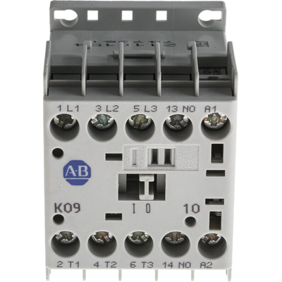 Allen Bradley 100K Series Contactor, 230 V ac Coil, 3-Pole, 9 A, 4 kW, 3NO, 690 V ac