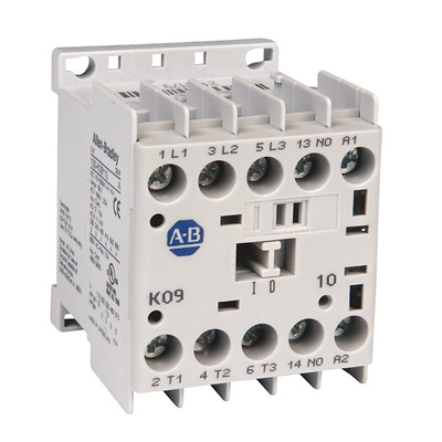 Allen Bradley 100K Series Contactor, 230 V ac Coil, 3-Pole, 9 A, 4 kW, 3NO, 690 V ac