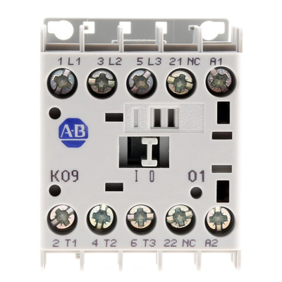 Allen Bradley 100K Series Contactor, 24 V dc Coil, 3-Pole, 9 A, 4 kW, 3NO, 690 V ac