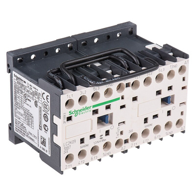 Schneider Electric LC2K Series Contactor, 24 V ac Coil, 3-Pole, 9 A, 4 kW, 3NO, 690 V ac