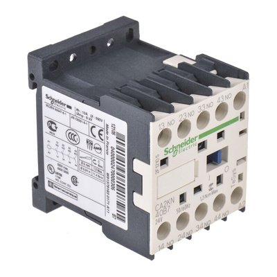 Schneider Electric CA2KN Contactor 4NO, 10 A Contact Rating, TeSys K