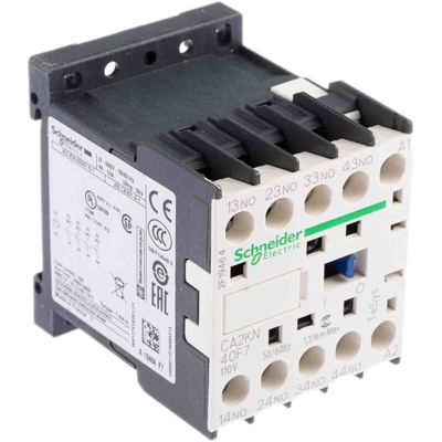 Schneider Electric CA2KN Series Contactor, 10 A, 4NO, 690 V ac