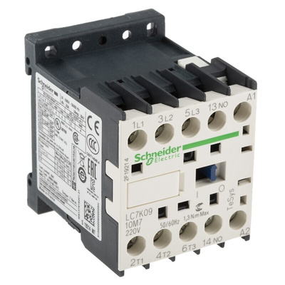 Schneider Electric LC7K Series Contactor, 230 V ac Coil, 3-Pole, 9 A, 4 kW, 3NO, 690 V ac