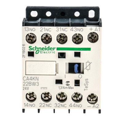 Schneider Electric CA4KN Series Contactor, 10 A, 2NO + 2NC, 690 V ac