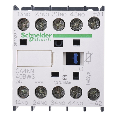 Schneider Electric CA4KN Series Contactor, 10 A, 4NO, 690 V dc