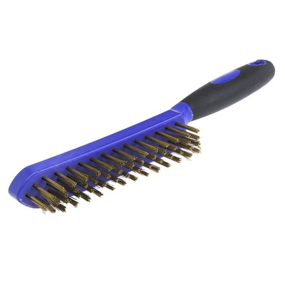 RS PRO Blue 25mm Brass Wire Brush, For Engineering, General Cleaning, Rust Remover