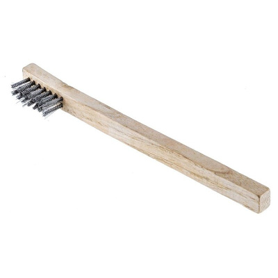RS PRO Beige, Brown 35mm Steel Wire Brush, For Surface Preparation