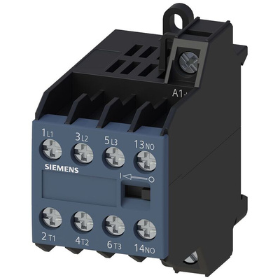 Siemens 3TG1 Series Contactor, 230 V ac Coil, 4-Pole, 4 A, 4 kW, 4NO, 400 V ac