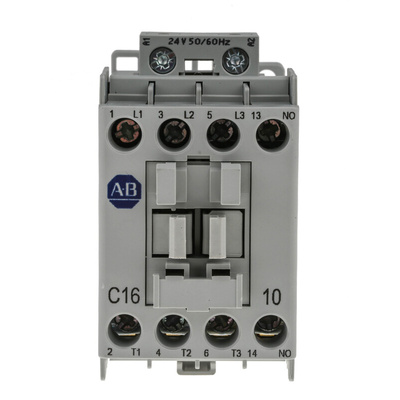 Allen Bradley 100C Series Contactor, 24 V ac Coil, 3-Pole, 16 A, 7.5 kW, 3NO, 690 V ac