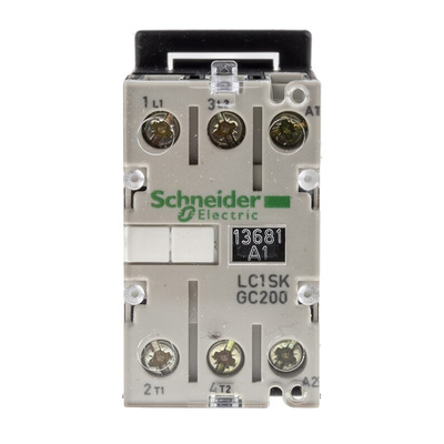Schneider Electric LC1S Series Contactor, 230 V ac Coil, 2-Pole, 5 A, 2.2 kW, 2NO, 690 V ac