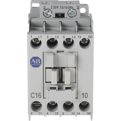 Allen Bradley 100C Series Contactor, 230 V ac Coil, 3-Pole, 16 A, 7.5 kW, 3NO, 690 V ac