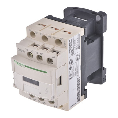 Schneider Electric CAD Series Contactor, 10 A, 5NO, 690 V ac