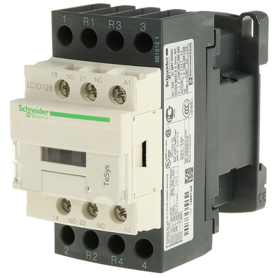 Schneider Electric LC1D Series Contactor, 24 V ac Coil, 4-Pole, 25 A, 2NO + 2NC, 690 V ac
