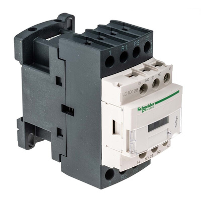 Schneider Electric LC1D Series Contactor, 110 V ac Coil, 4-Pole, 12 A, 2NO + 2NC, 690 V ac