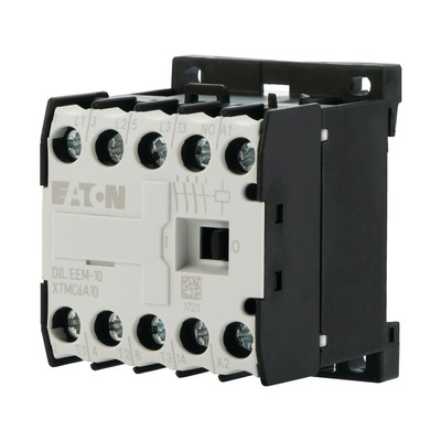 Eaton Contactor, 24 V dc Coil, 3-Pole, 6.6 A, 3 kW, 3NO, 690 V ac