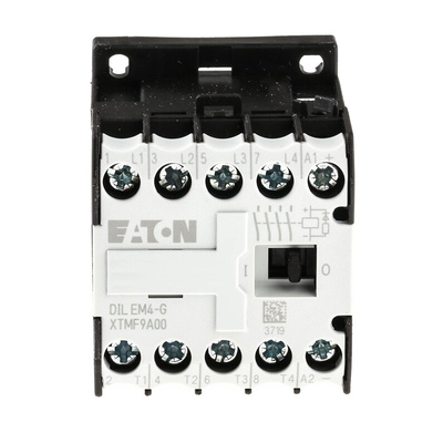 Eaton Contactor, 24 V dc Coil, 4-Pole, 9 A, 4 kW, 4NO, 400 V ac