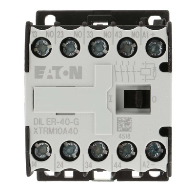 Eaton Contactor, 24 V dc Coil, 4-Pole, 3 A, 4NO, 400 V ac