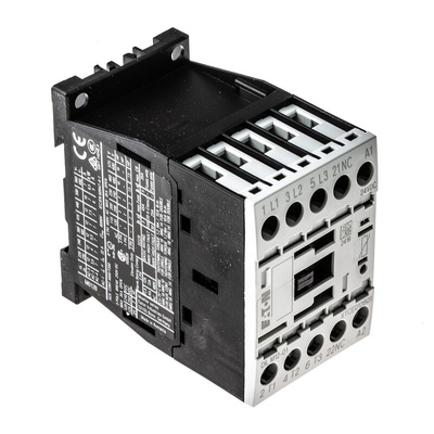 Eaton Contactor, 24 V dc Coil, 3-Pole, 12 A, 5.5 kW, 3NO, 400 V ac