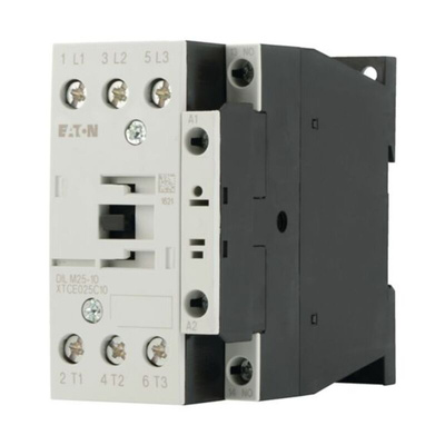 Eaton Contactor, 230 V ac Coil, 3-Pole, 25 A, 11 kW, 3NO, 400 V ac