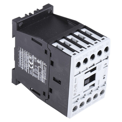 Eaton Contactor, 24 V dc Coil, 4-Pole, 4 A, 2NO + 2NC, 415 V ac