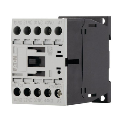 Eaton Contactor, 24 V dc Coil, 4-Pole, 4 A, 2NO + 2NC, 415 V ac