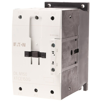 Eaton Contactor, 230 V ac Coil, 3-Pole, 150 A, 75 kW, 3NO, 400 V ac