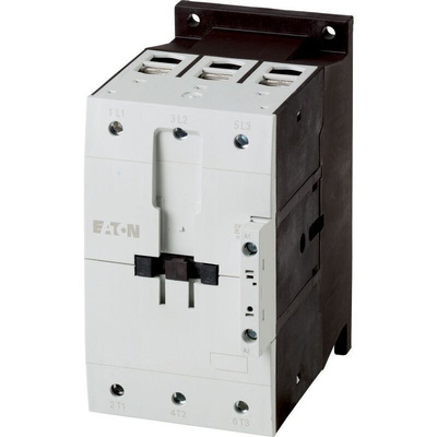 Eaton Contactor, 230 V ac Coil, 3-Pole, 80 A, 37 kW, 3NO, 400 V ac