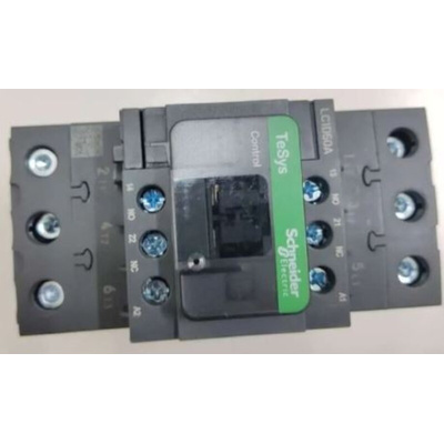 Schneider Electric LC1D Series Contactor, 220 V ac Coil, 3-Pole, 50 A, 22 kW, 3NO, 690 V ac