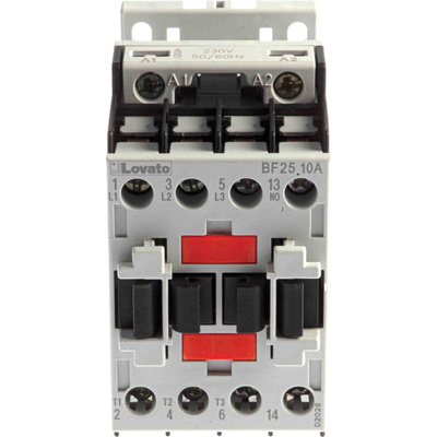 Lovato BF Series Contactor, 230 V ac Coil, 3-Pole, 25 A, 11 kW, 3NO, 440 V ac