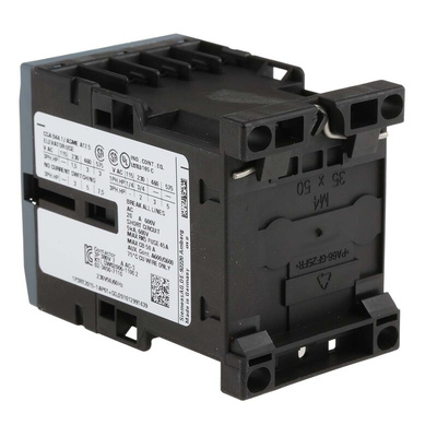 Siemens 3RT2 Series Contactor, 230 V ac Coil, 3-Pole, 7 A, 3 kW, 3NO, 400 V ac