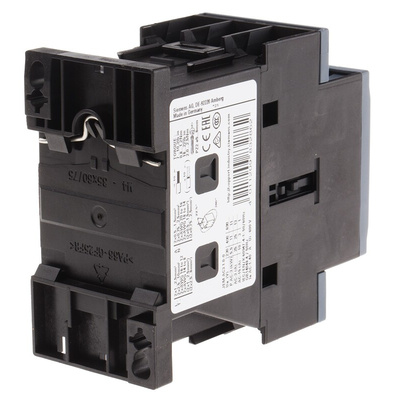 Siemens 3RT2 Series Contactor, 110 V ac Coil, 3-Pole, 25 A, 11 kW, 3NO, 400 V ac