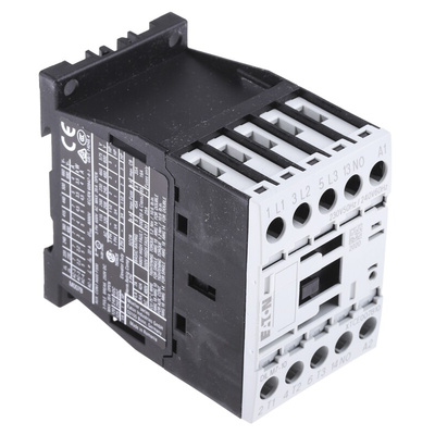 Eaton Contactor, 230 V ac Coil, 3-Pole, 7 A, 3 kW, 3NO, 400 V ac