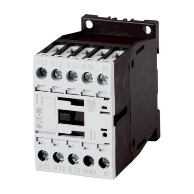 Eaton Contactor, 24 V dc Coil, 3-Pole, 7 A, 3 kW, 3NO, 400 V ac
