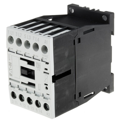 Eaton Contactor, 24 V dc Coil, 4-Pole, 20 A, 5.5 kW, 4NO, 400 V ac