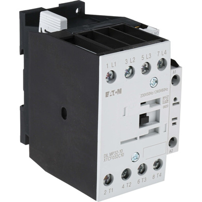 Eaton Contactor, 230 V ac Coil, 4-Pole, 32 A, 7.5 kW, 4NO, 400 V ac