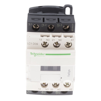 Schneider Electric LC1D Series Contactor, 110 V ac Coil, 3-Pole, 9 A, 3NO, 690 V ac/dc